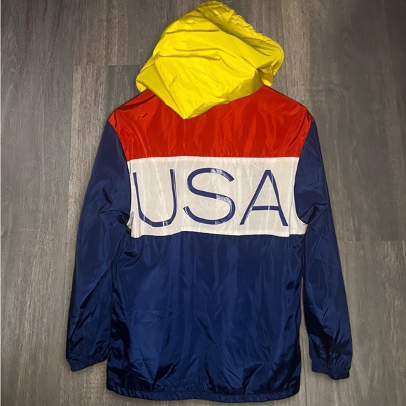 Reason USA Colorblock Hooded Windbreaker Jacket Size Small - Picture 2 of 2